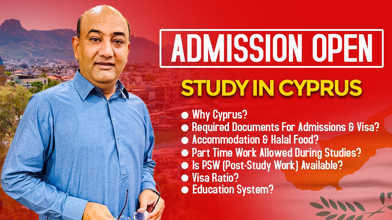 Study in Cyprus 2025 | Admission Open | Visa Ratio, Halal Food, Part-Time Work & More!