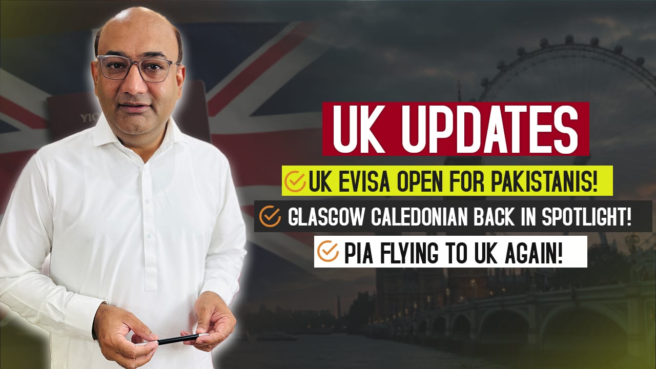 UK Study Visa 2025 Big News! | GCU Open | eVisa for Pakistan | PIA Flights to UK Restarted