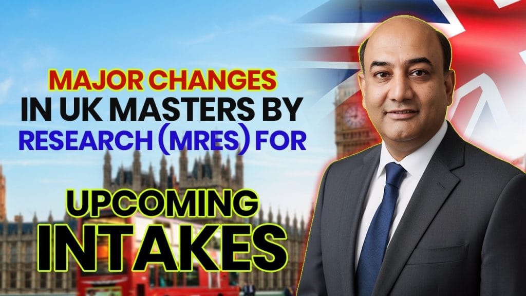 Study in UK | Major Changes in UK Masters by Research (MRes) for Upcoming Intakes (2025–2026)